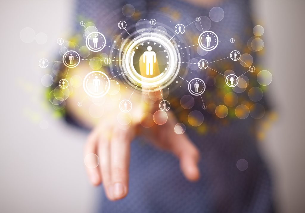 networked data connections with a human finger tou 2026 04 13 23 43 40 utc