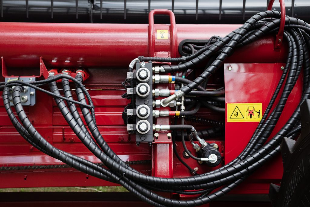hoses of modern hydraulic machine