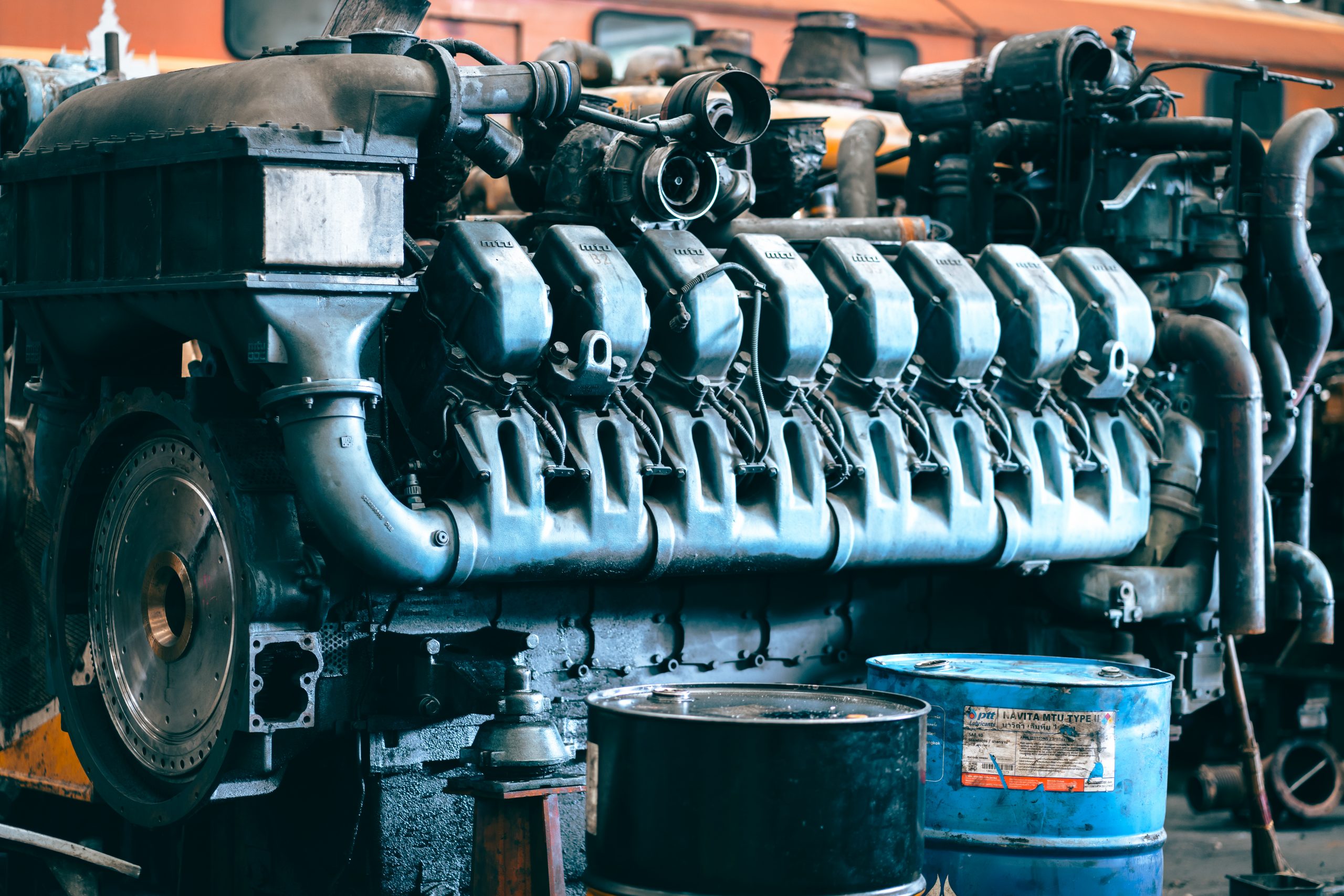 automotive mechanical assembly, engine, transmission, suspension and breaking system